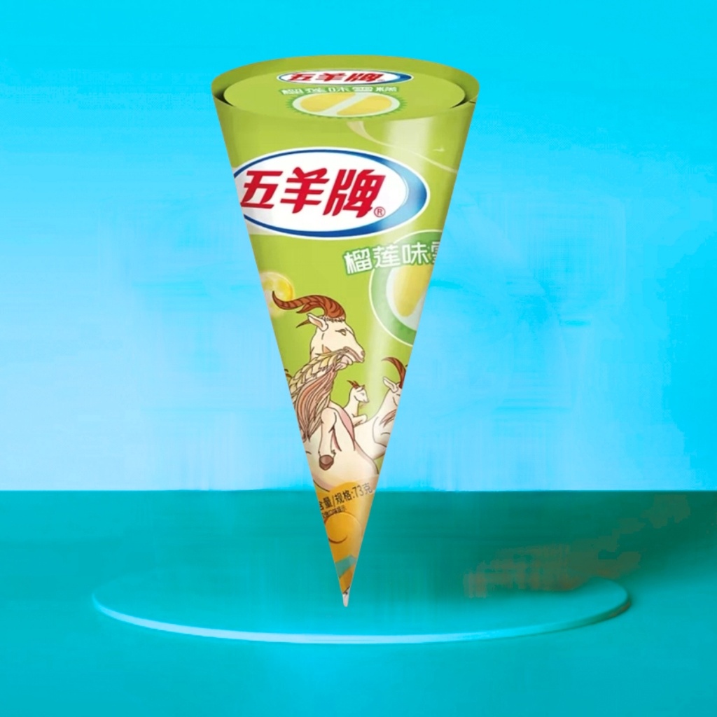 五羊甜筒榴莲味